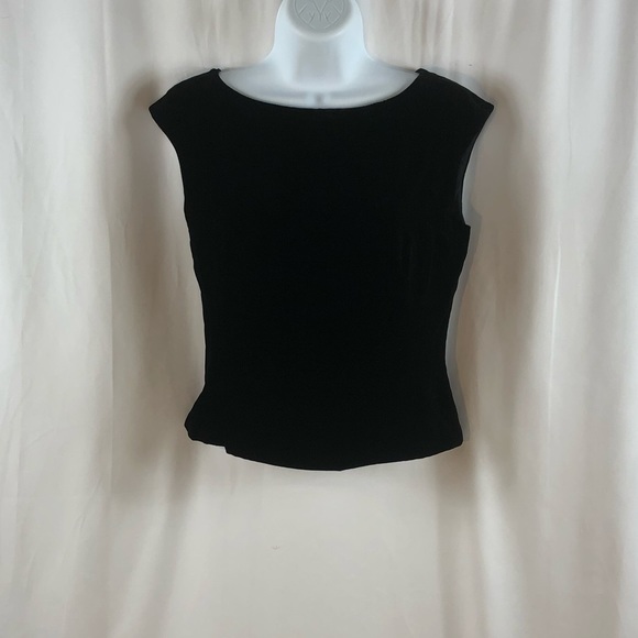 Ann Taylor Tops - Ann Taylor black velvet rayon/silk tank top 4
